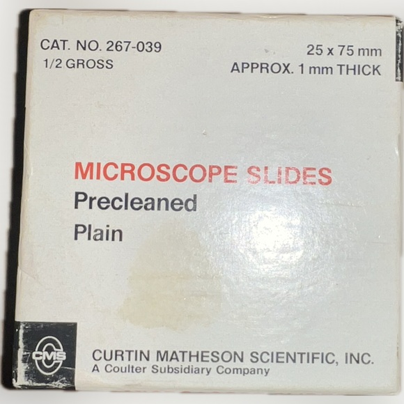 💥New Microscope Slides Plain Precleaned 25 x 75 mm 1 mm Thick 72 Slides - Picture 1 of 8